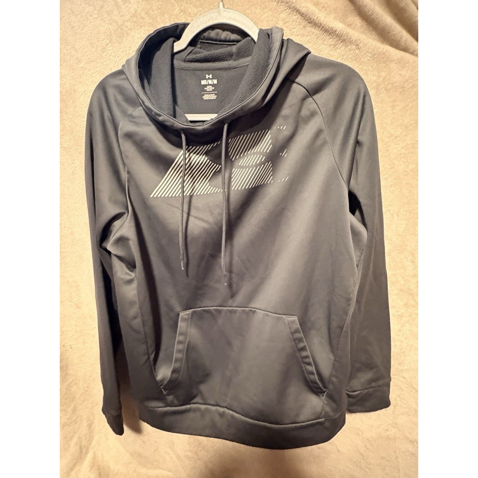 Under Armour Men’s Hoodie M Sweatshirt Pullover Gray Fleece Lined
